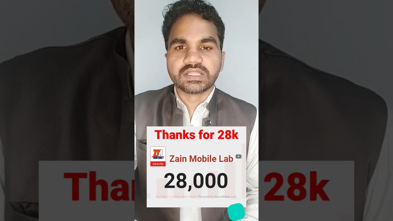 Thanks for 28k subscribers @zainmobilelab.