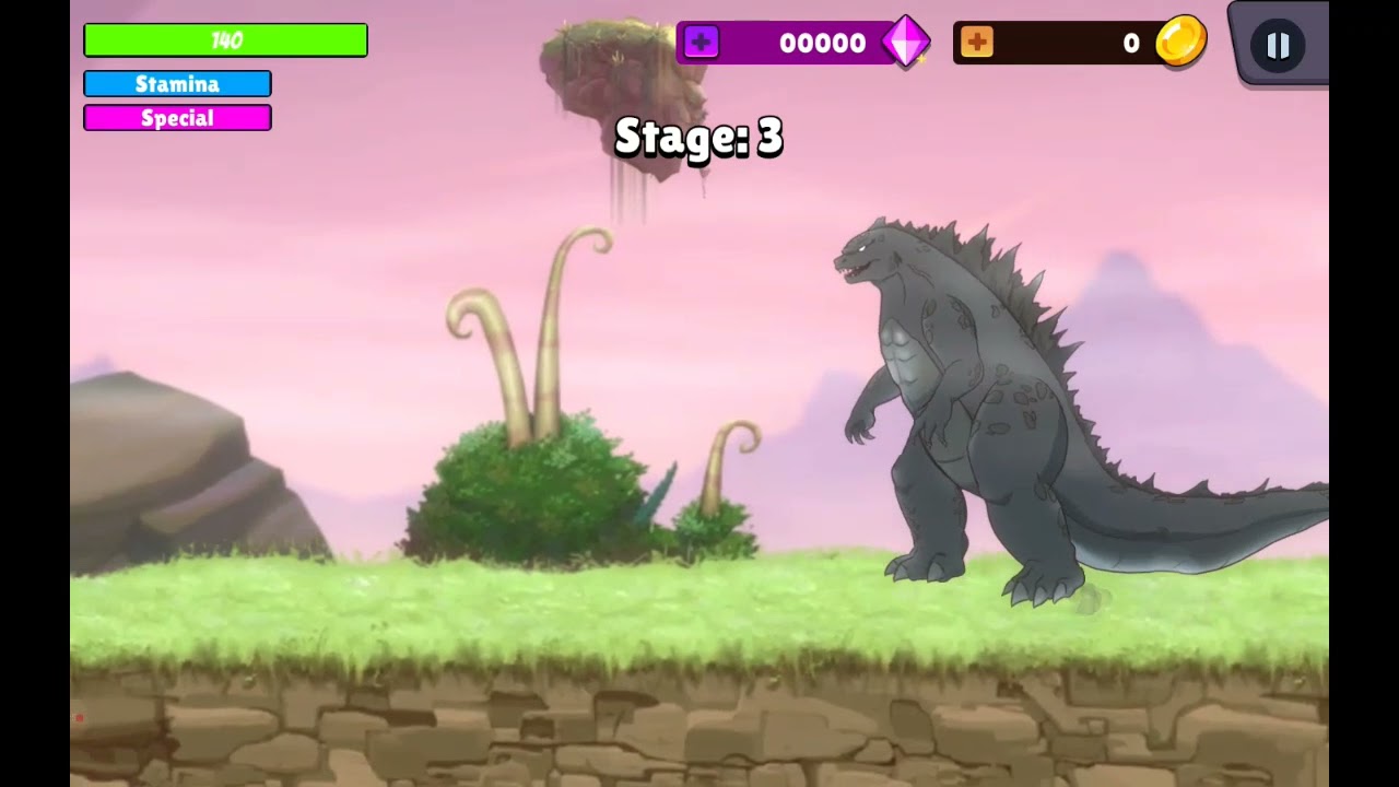 Playing kaiju brawl Godzilla vs kong Arcade mode
