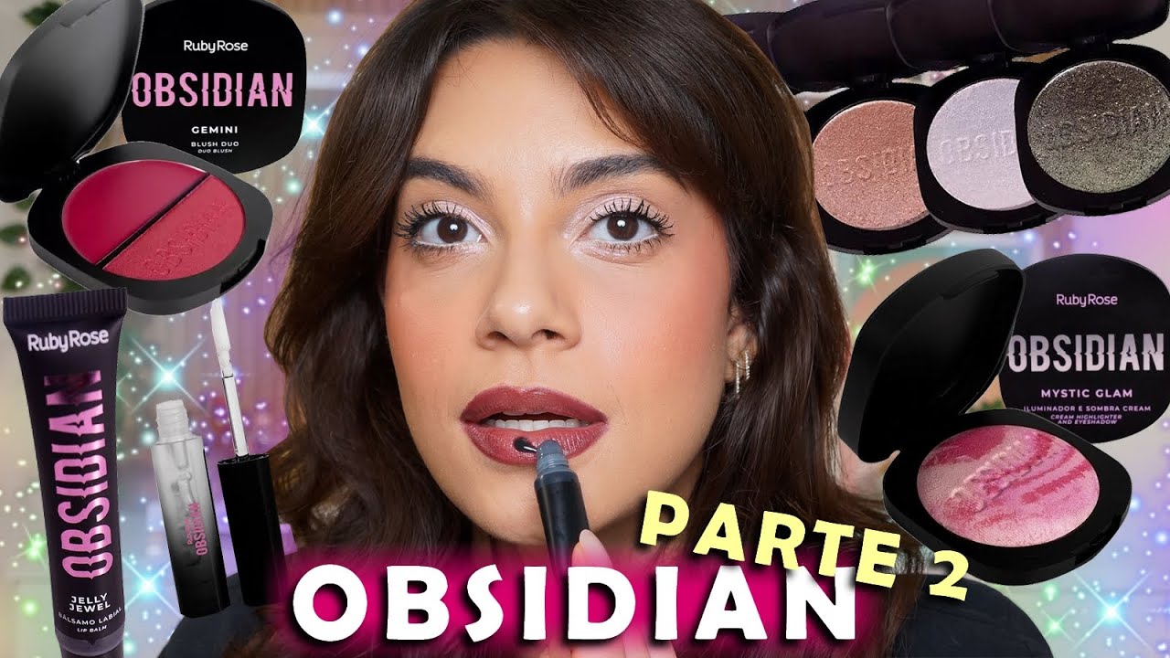 NOVOS BLUSHES, MAIS CORES DE ILUMINADOR e GLOSS PRETO OBSIDIAN by RUBY ROSE 🖤