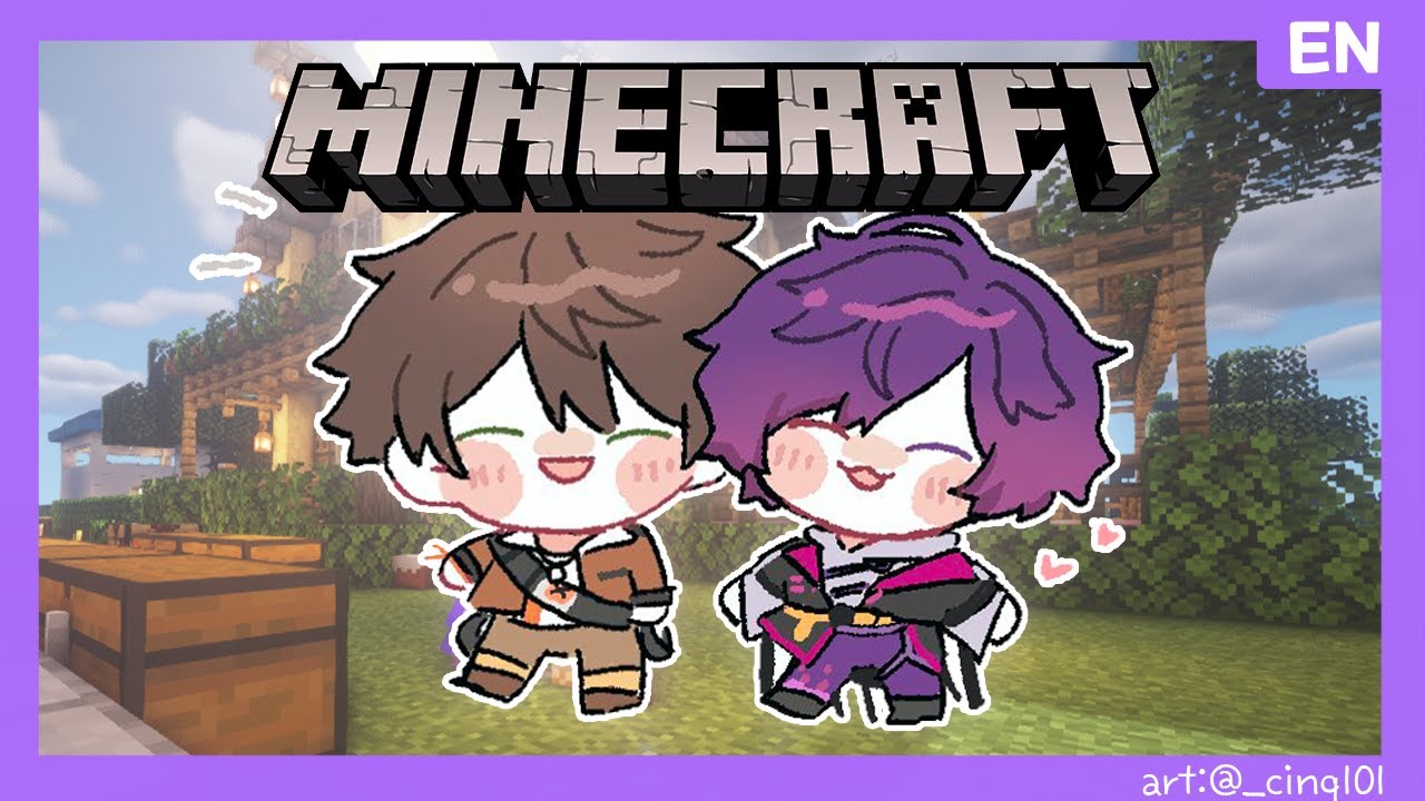 🎮【Minecraft】 Make our house more beautiful with Uki 🍇【EN】