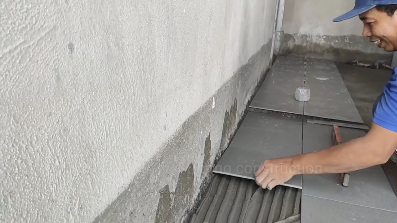HOW TO install 30x30 cm ceramic tiles, EASY and fast..