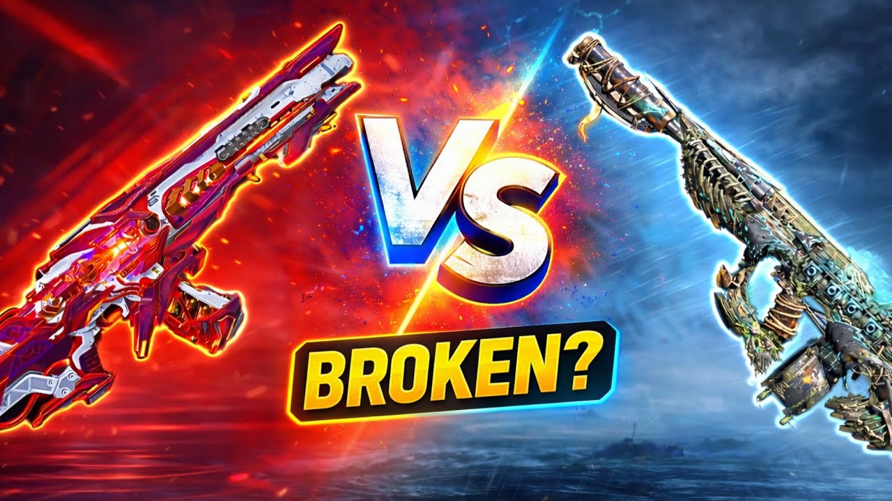 *NEW* FREE MYTHIC AGR 556 - FLYING DUTCHMAN vs AK 117 - LAVA REMIX Comparison | COD Mobile 