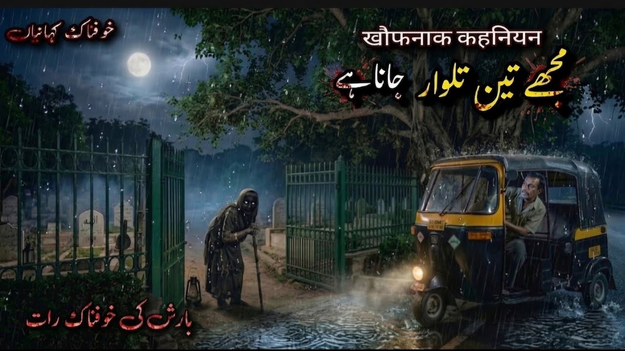 A Terrifying Scary Story Of Raining Night|Horror Stories Urdu|Sachi Khofnak Kahaniyan|Qabristan 