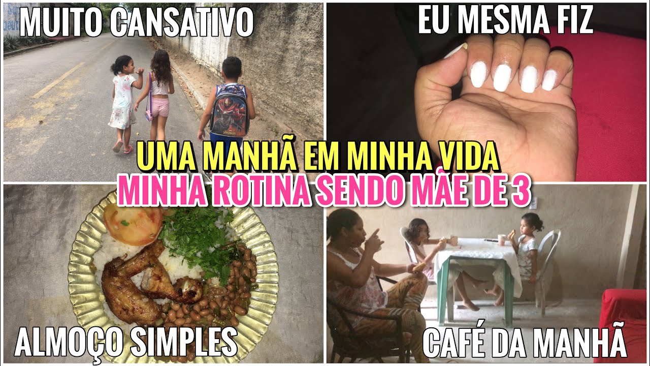 DIF&Iacute;CIL E CORRIDO/MINHA ROTINA SENDO M&Atilde;E DE TR&Ecirc;S/UMA MANH&Atilde; EM MINHA VIDA/CAF&Eacute; DA MANH&Atilde;/ ALMO&Ccedil;O/FIZ💅