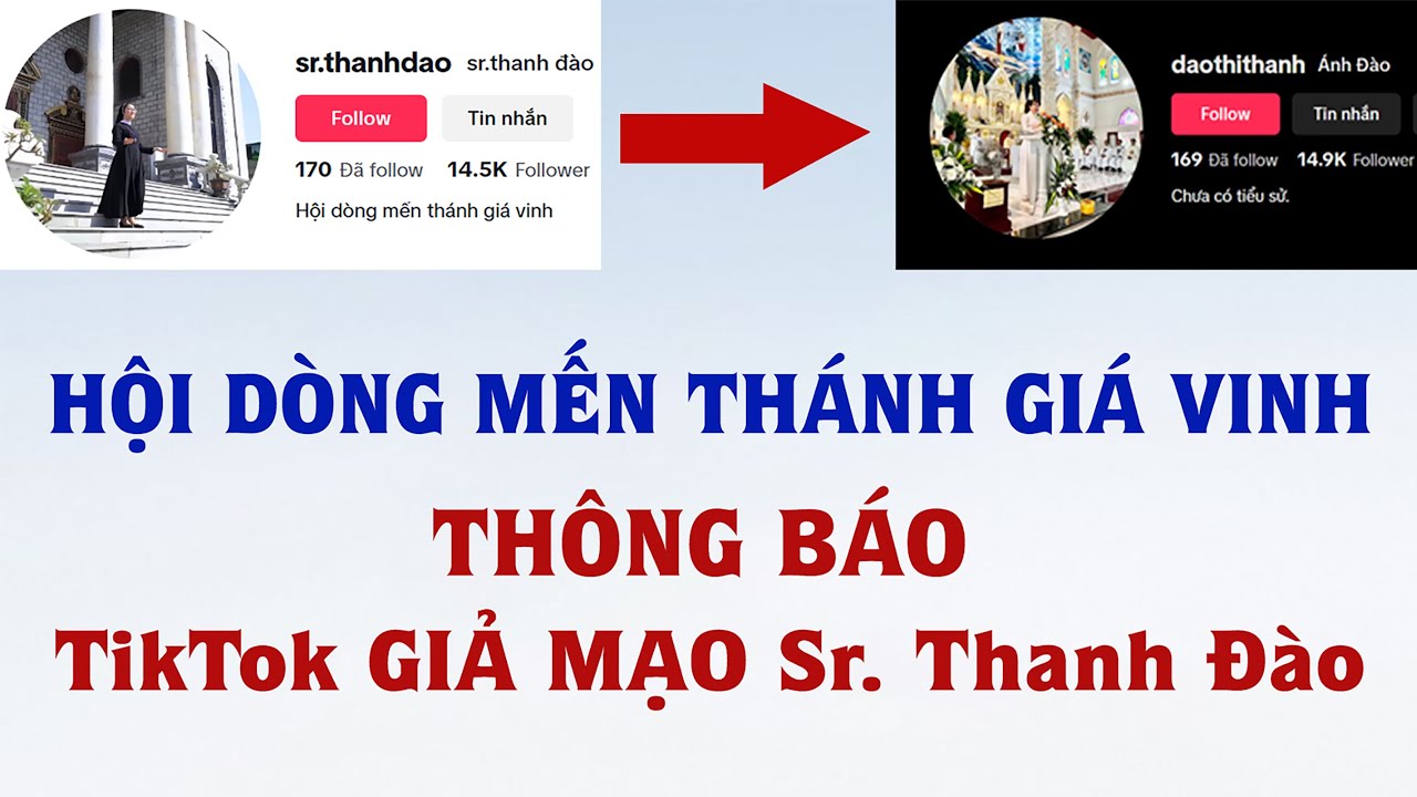 THÔNG BÁO TRANG TIKTOK GIẢ MẠO