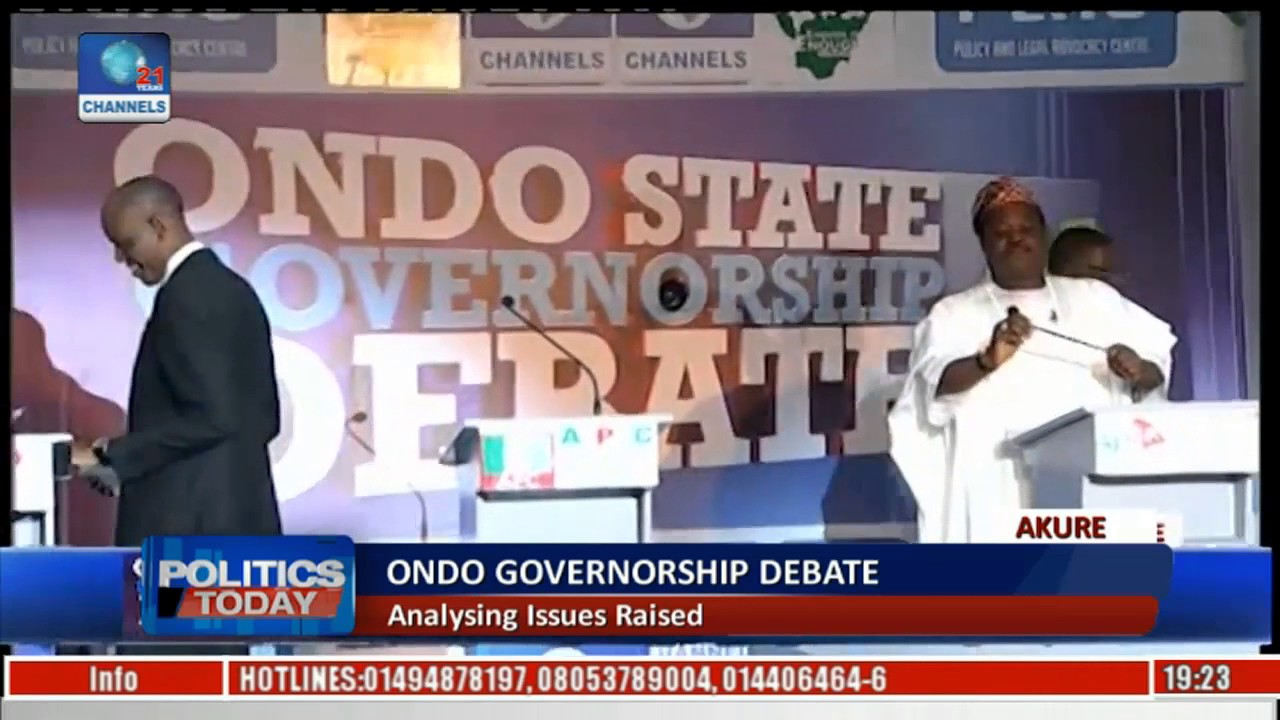 Ondo Governorship Debate: Analysing Issues Raised