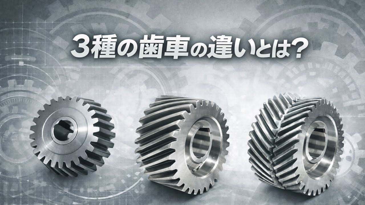 騒音・強度・コストで比較｜平歯車 vs はすば歯車 vs やまば歯車