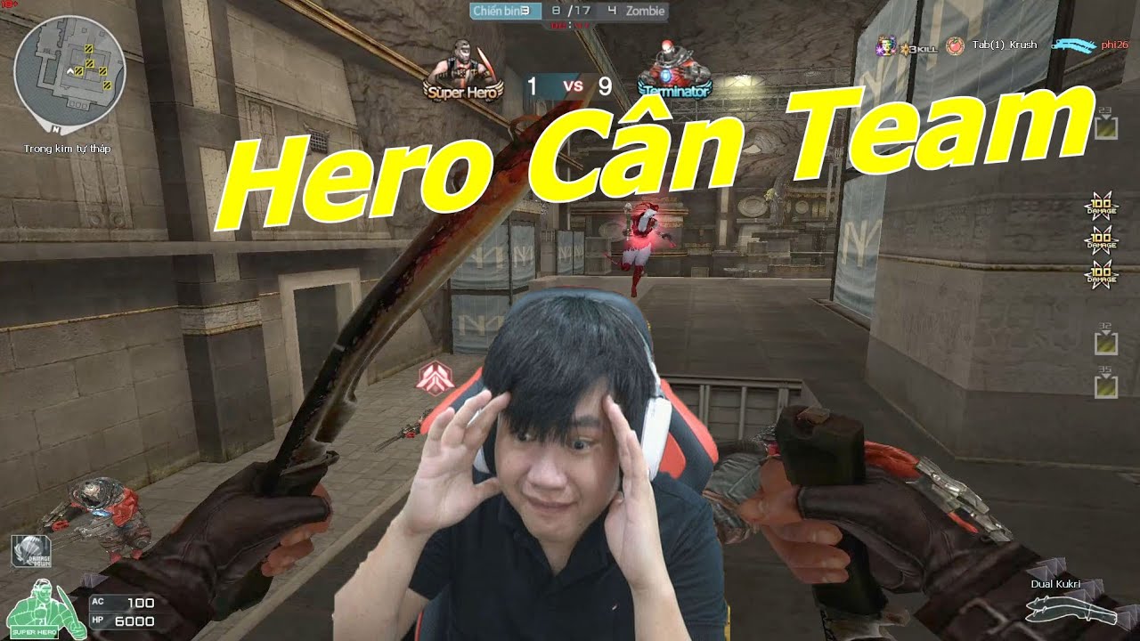 Đã Mắt Với Hero Chém Cân Team Zombie - Tiền Zombie v4