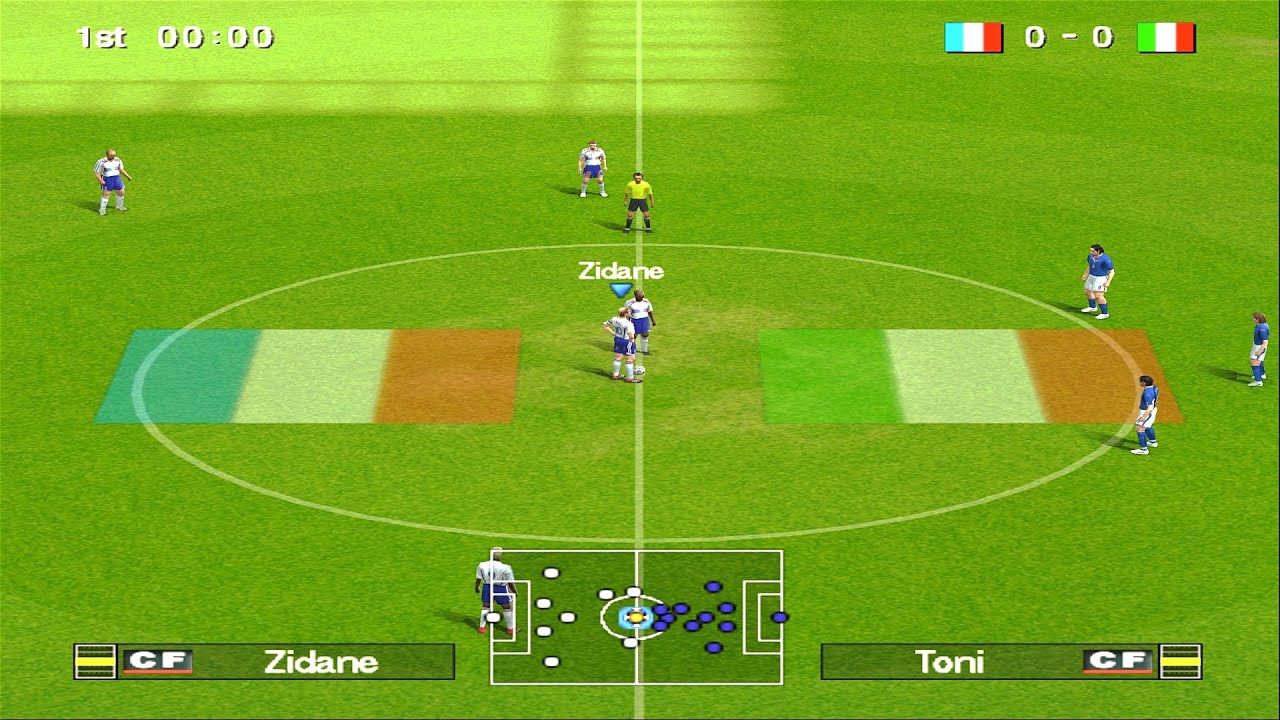 Winning Eleven 10 — Франция против Италии | PS2