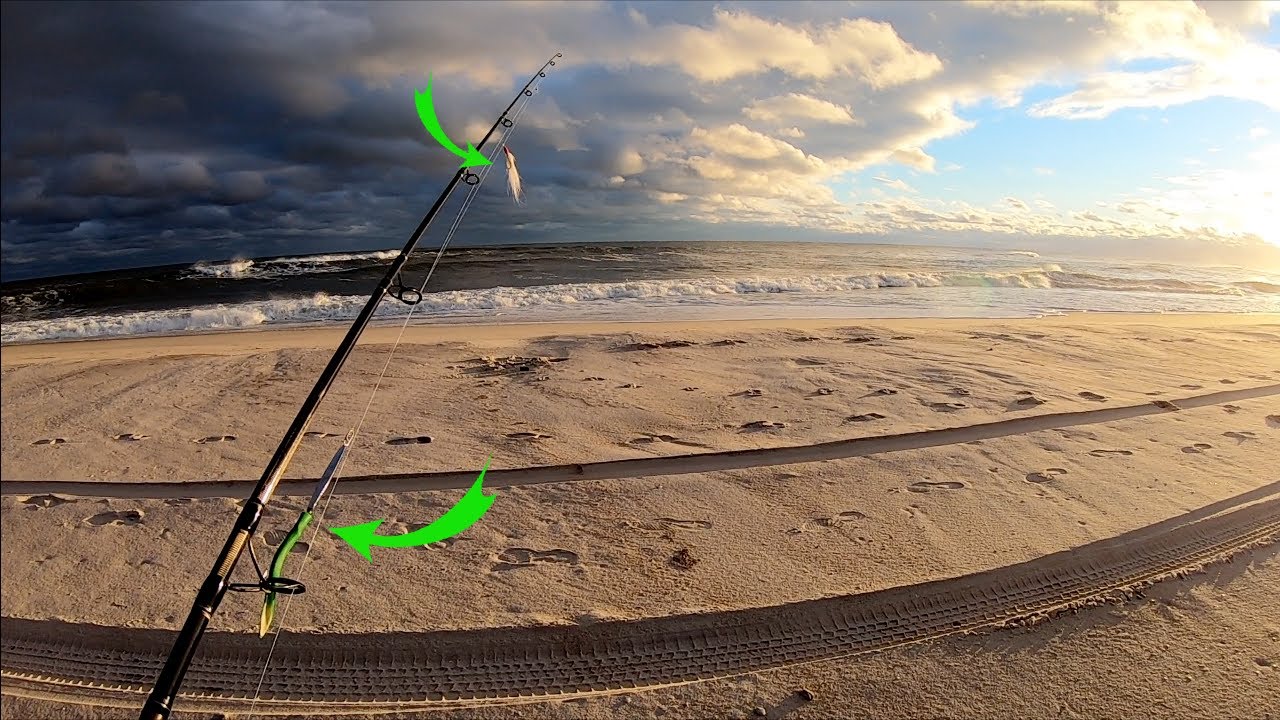 Fishing Diamond Jigs & Teasers in the November Surf! - Fall Run Fishing - Long Island NY