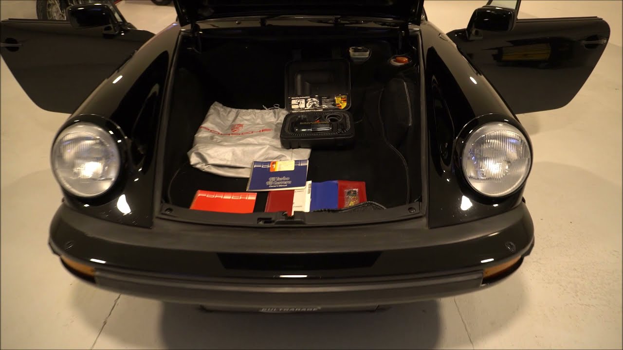Porsche 911 3,2 Carrera Cabrio schwarz 1986
