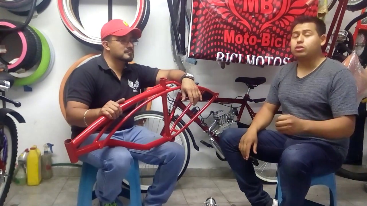 Bicimoto. Cuadros y medidas.