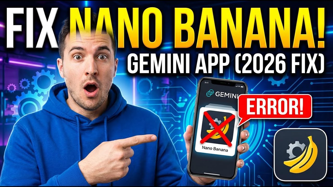 КАК исправить проблему с неработающей функцией Nano Banana в приложении Gemini (исправление 2026 ...