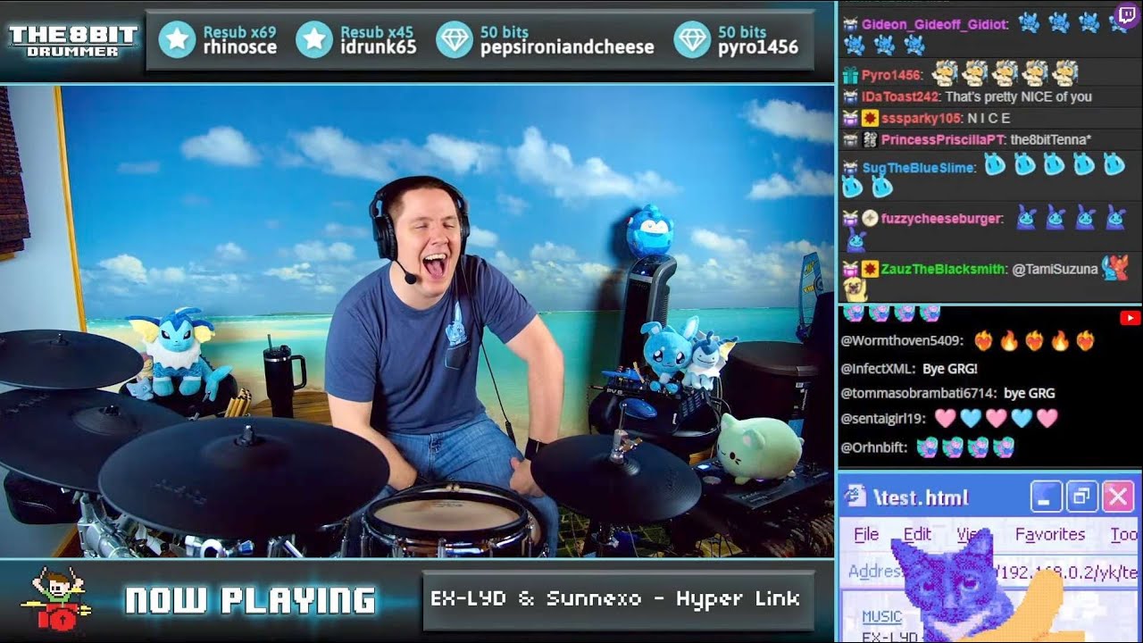 EX-LYD & Sunnexo - Hyper Link (The8BitDrummer cover)