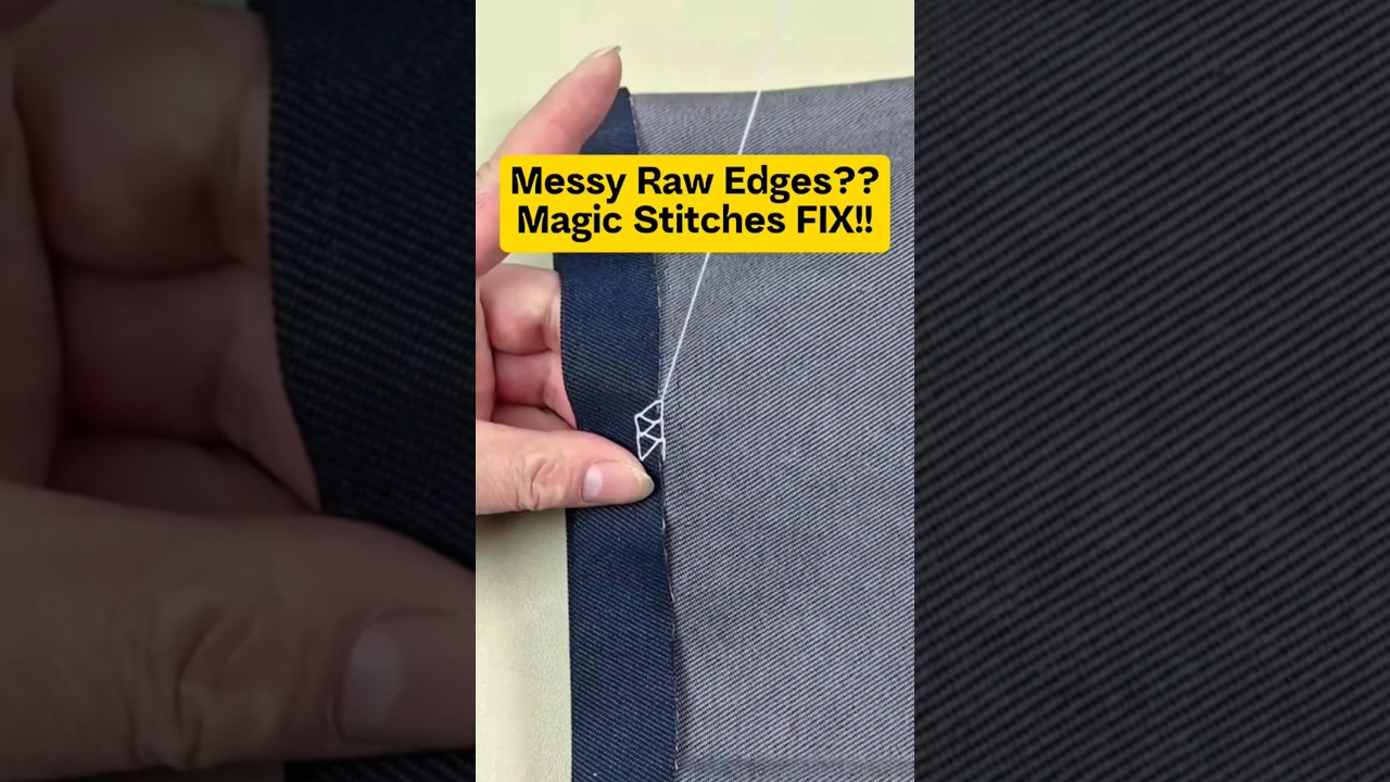 Don&rsquo;t Be Afraid to Hem Your Clothes | Try this Easy Hand Stitch at Home #shorts #sewing #diyfashion