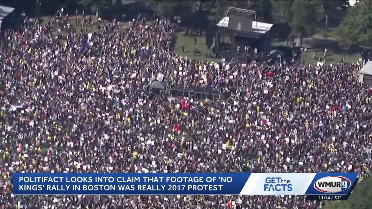 PolitiFact: Is the footage from the 'No Kings' rally in Boston from a 2017 protest?