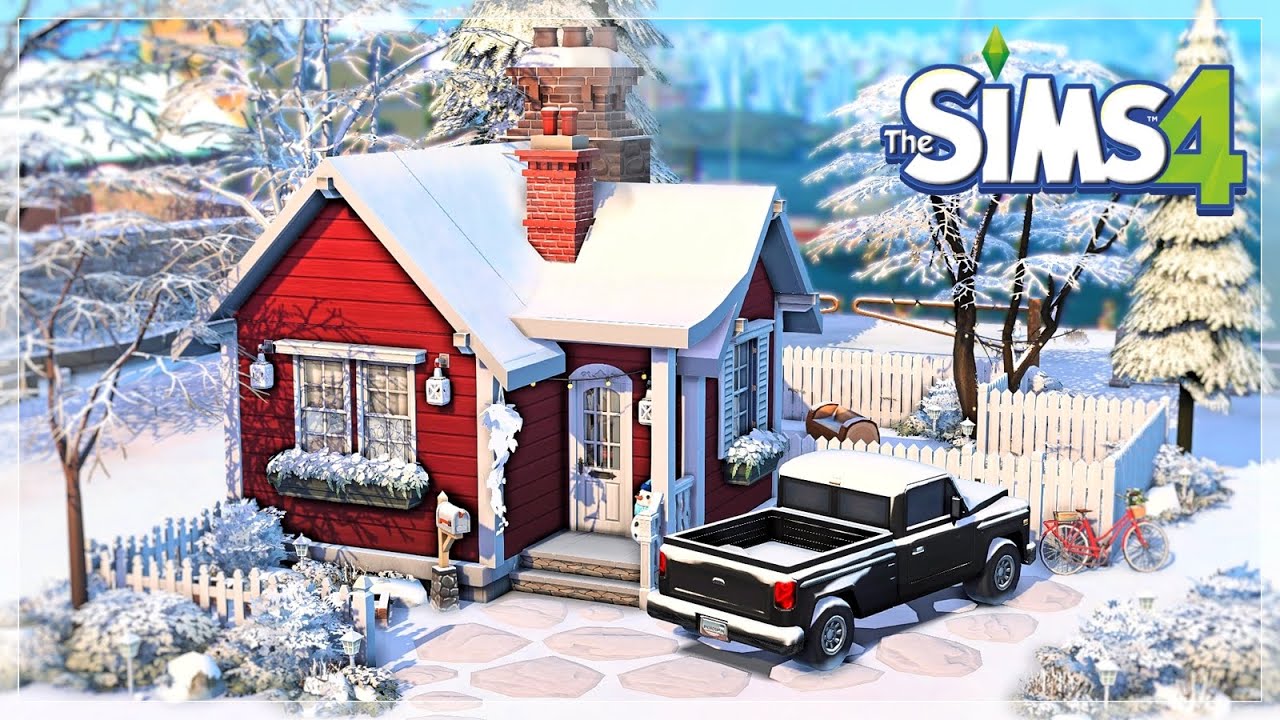 WINTER MICRO HOME ☃️ | The Sims 4 Speedbuild | No CC