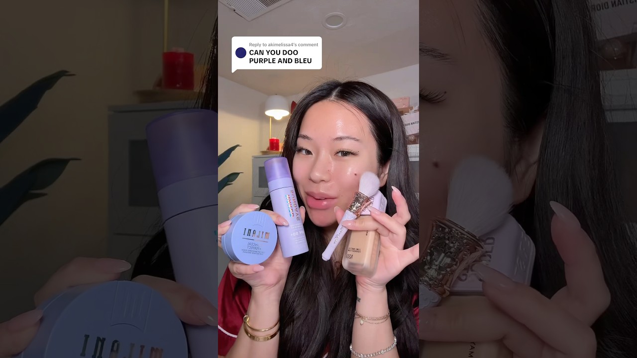 Blue VS Purple makeup💙💜