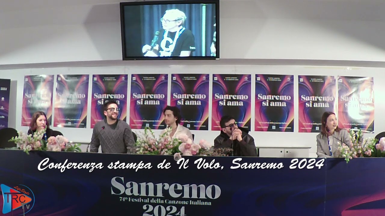Conferenza stampa de IL VOLO, Sanremo 2024
