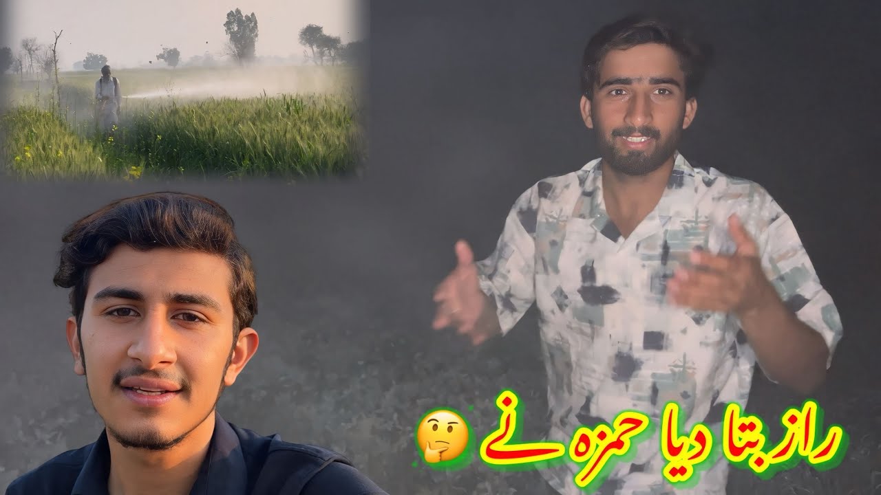 Hamza Ne Raz Bata Diya🤔Fasal Ko Spray Kar Di😍/koki pendu/Zohaib pendu/Hamza sidhu 