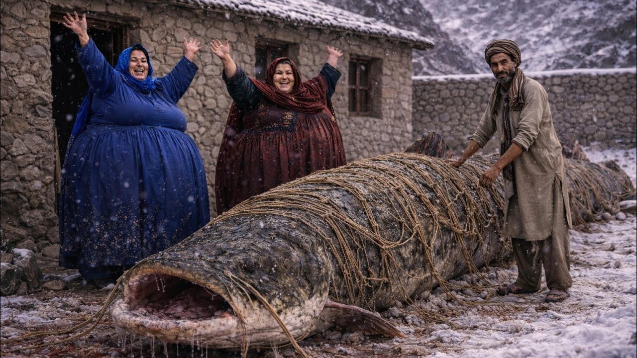 Afghan Family Surviving Harsh Winter Conditions.