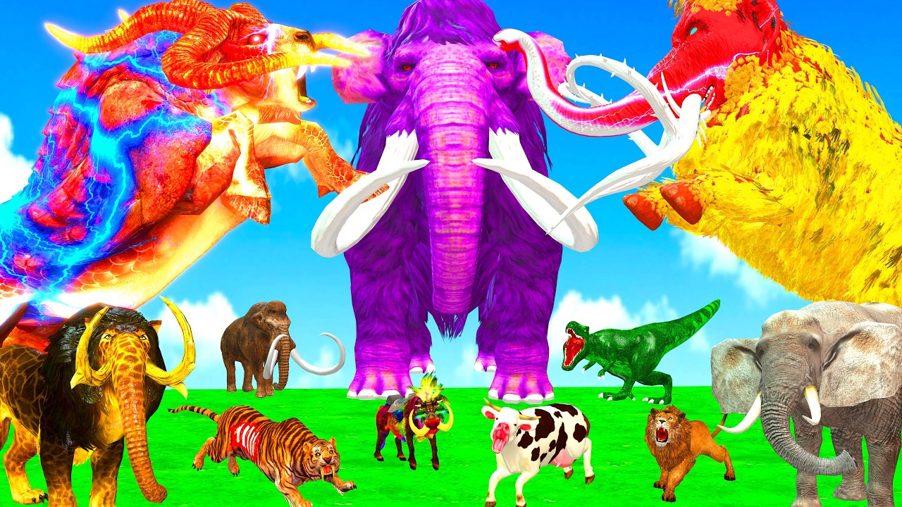 Incredible Animals Race vs Dinosaurs vs Prehistoric Mammals Speed Race Run:Who Will Win? ARBS #2026