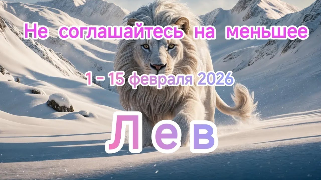 ЛЕВ☃️❄️1 - 15 февраля 2026☃️❄️Тароскоп 🎄