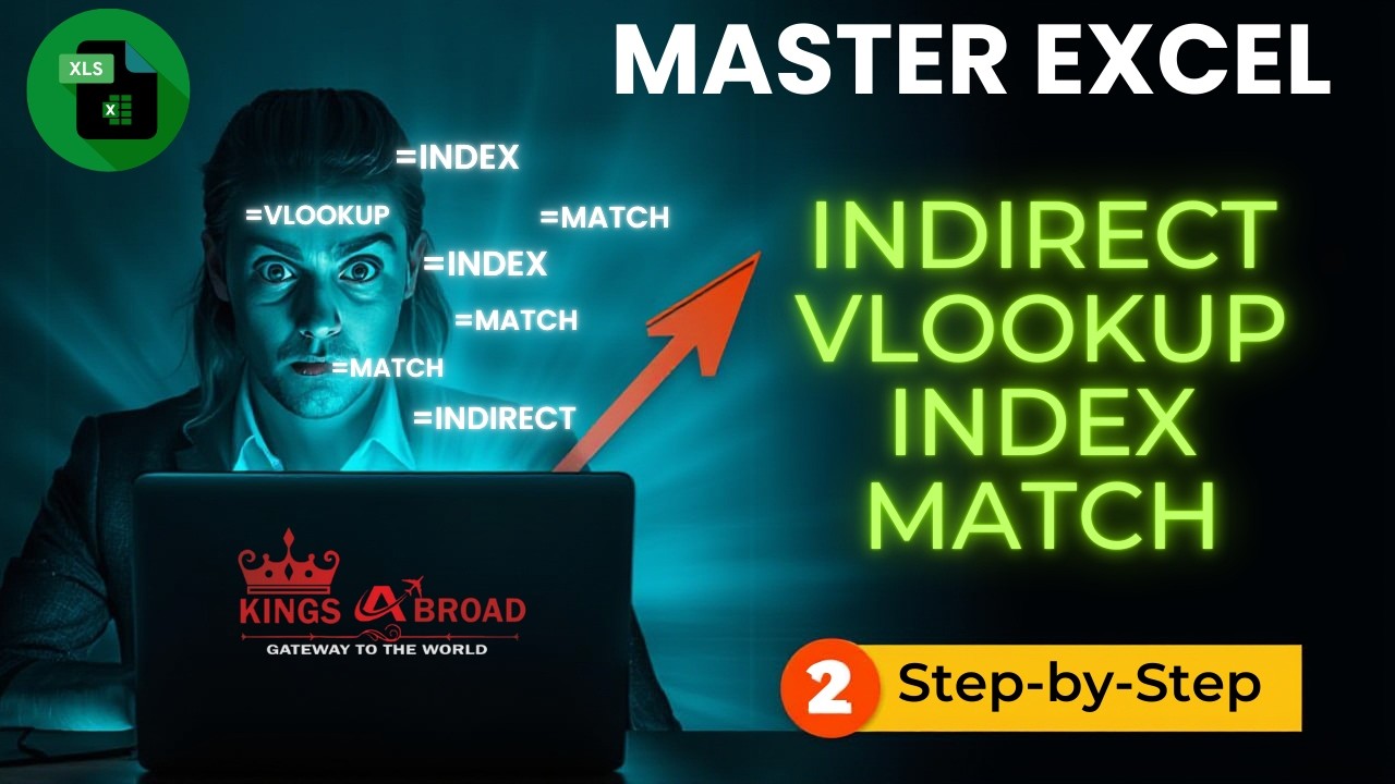 4 Excel Functions Every Beginner MUST Know (VLOOKUP, INDEX, MATCH, INDIRECT)