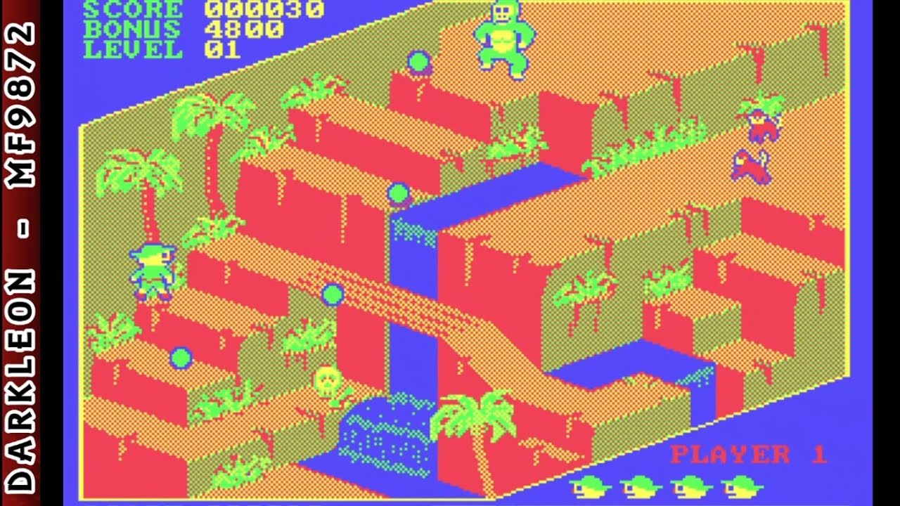 Congo Bongo © 1984 Sega - PC DOS - Gameplay