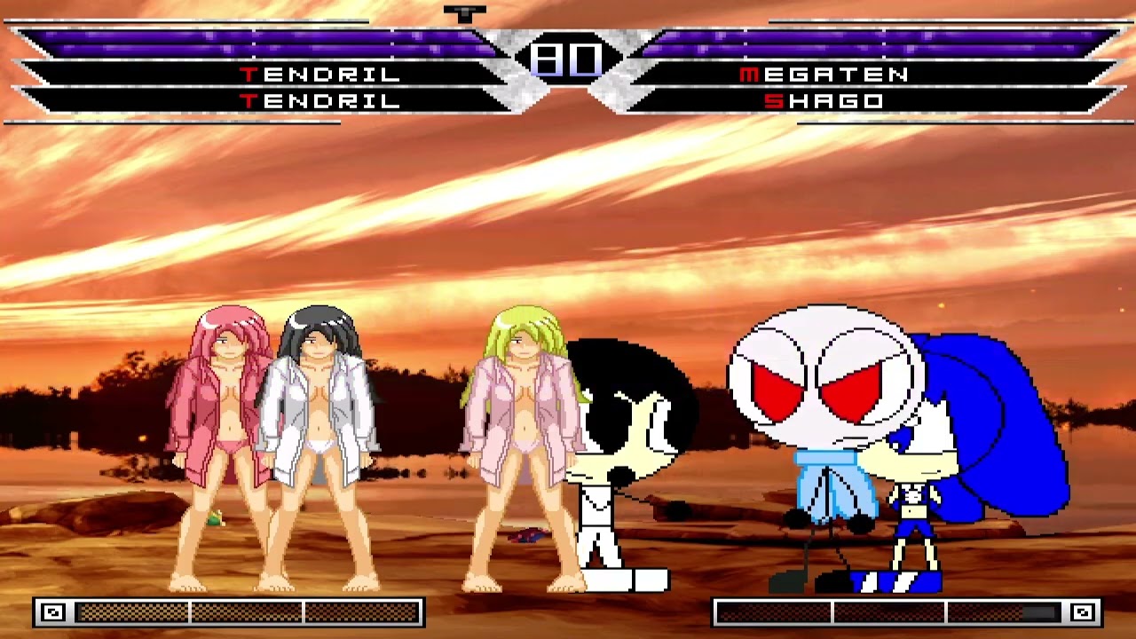 KOF MUGEN Tag Team Tendril 3x vs Megaten Shago Weaker