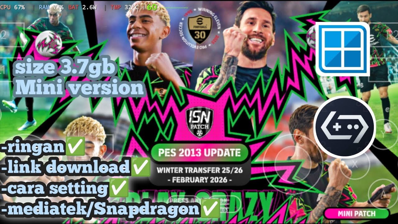 КАК УСТАНОВИТЬ МИНИ-ПАТЧ ISN 26 ДЛЯ PES 2013 WINLATOR НА ANDROID