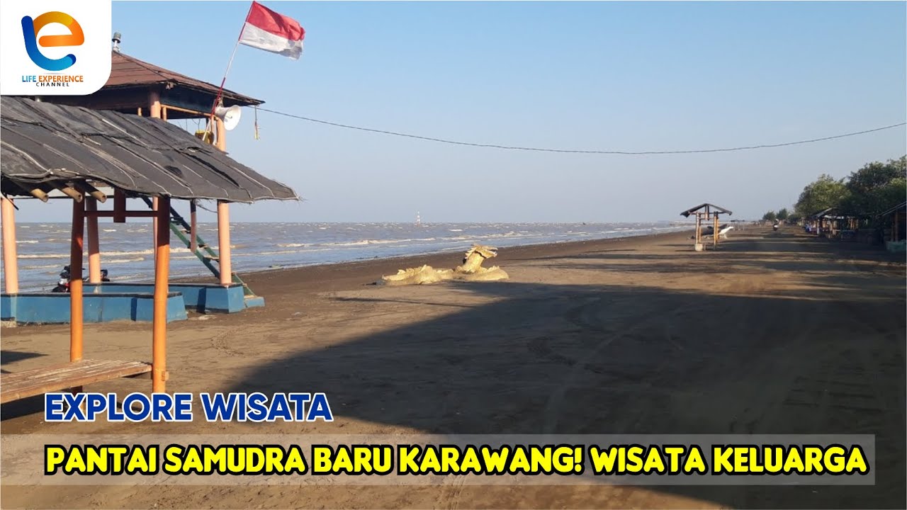 PANTAI SAMUDERA BARU KARAWANG | PANTAI YANG BANYAK DIKUNJUNGI KETIKA AKHIR PEKAN! PANTAI KARAWANG