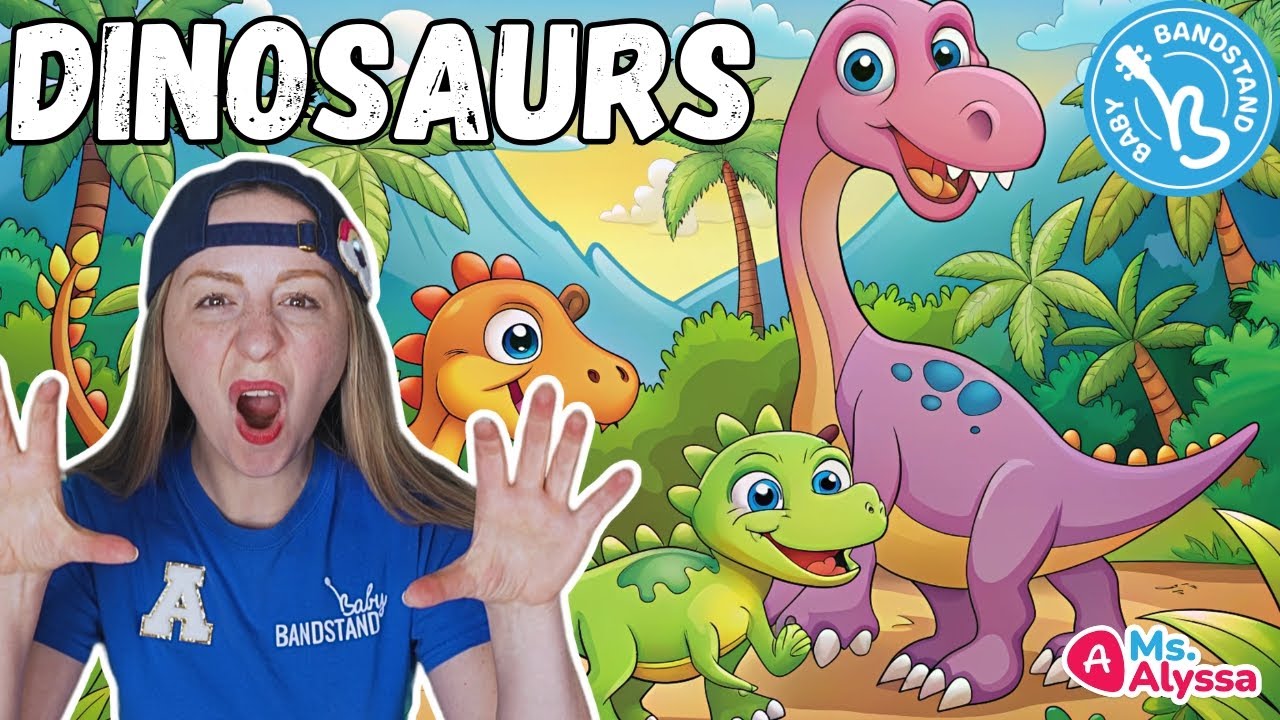 Dinosaurs for Toddlers- Dinosaur Song & Activity for Kids- Learn with Ms  Alyssa from Baby Bandstand