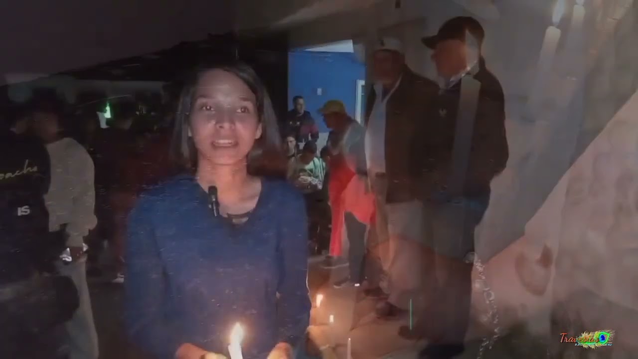 Encendido de velas en Mucurubá Mérida Venezuela