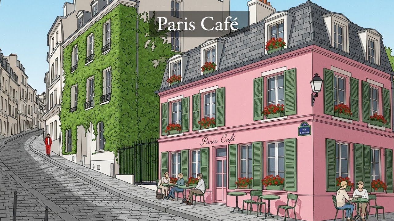 Paris by the Window 🪟 French Instrumental Jazz | Calm Morning Ambience