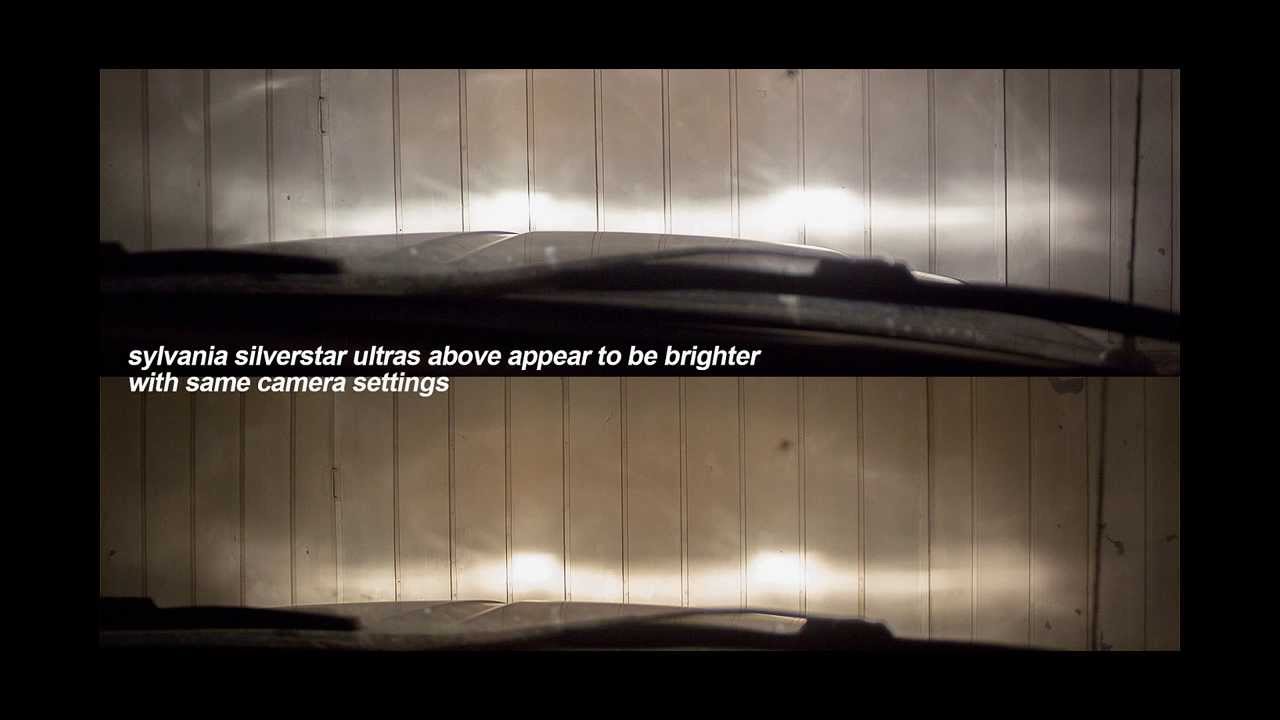 Видео сравнения фар Sylvania Silverstar Ultra и OEM ✔