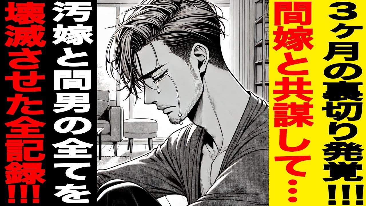 【漫画】3ヶ月の裏切り発覚!!!間嫁と共謀して…汚嫁と間男の全てを壊滅させた全記録!!!（修羅場）