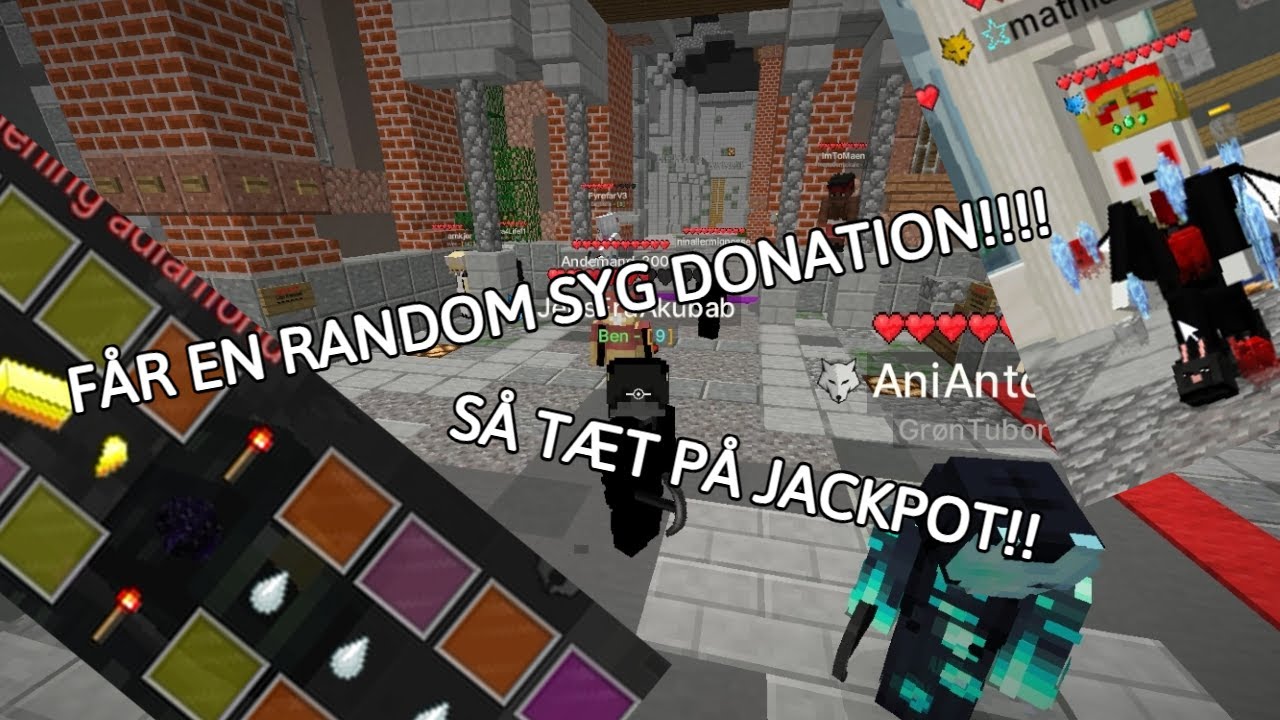 F&Aring;R EN RANDOM SYG DONATION!!!! OG ALT FOR T&AElig;T P&Aring; JACKPOT!! | Freakyville Prison