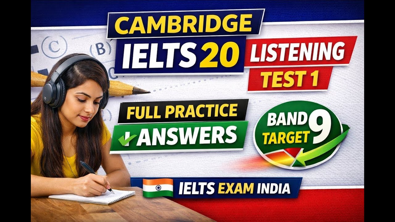 Cambridge IELTS 20 – Listening Test 1 | Full Practice + Answers