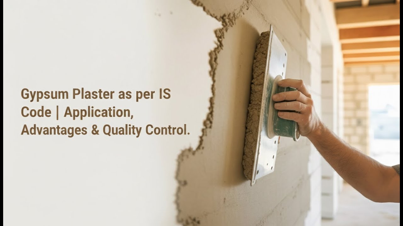 Gypsum Plaster as per IS Code| Application, Advantages & Quality Control