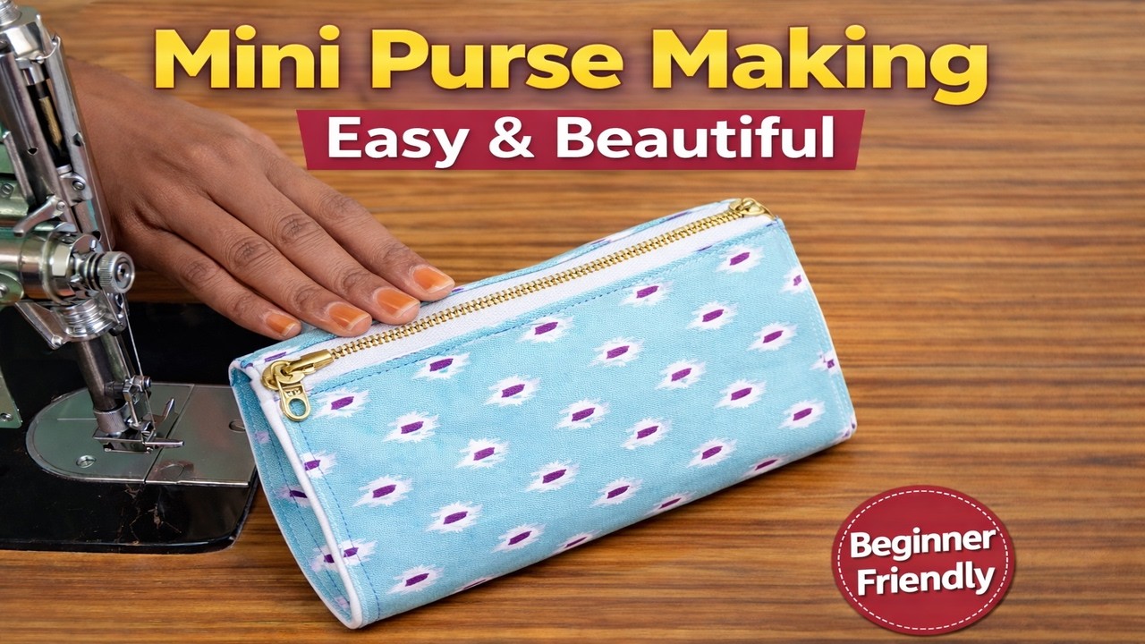 Сделай сам | Изготовление мини-сумочки на молнии | Работа на 30 минут