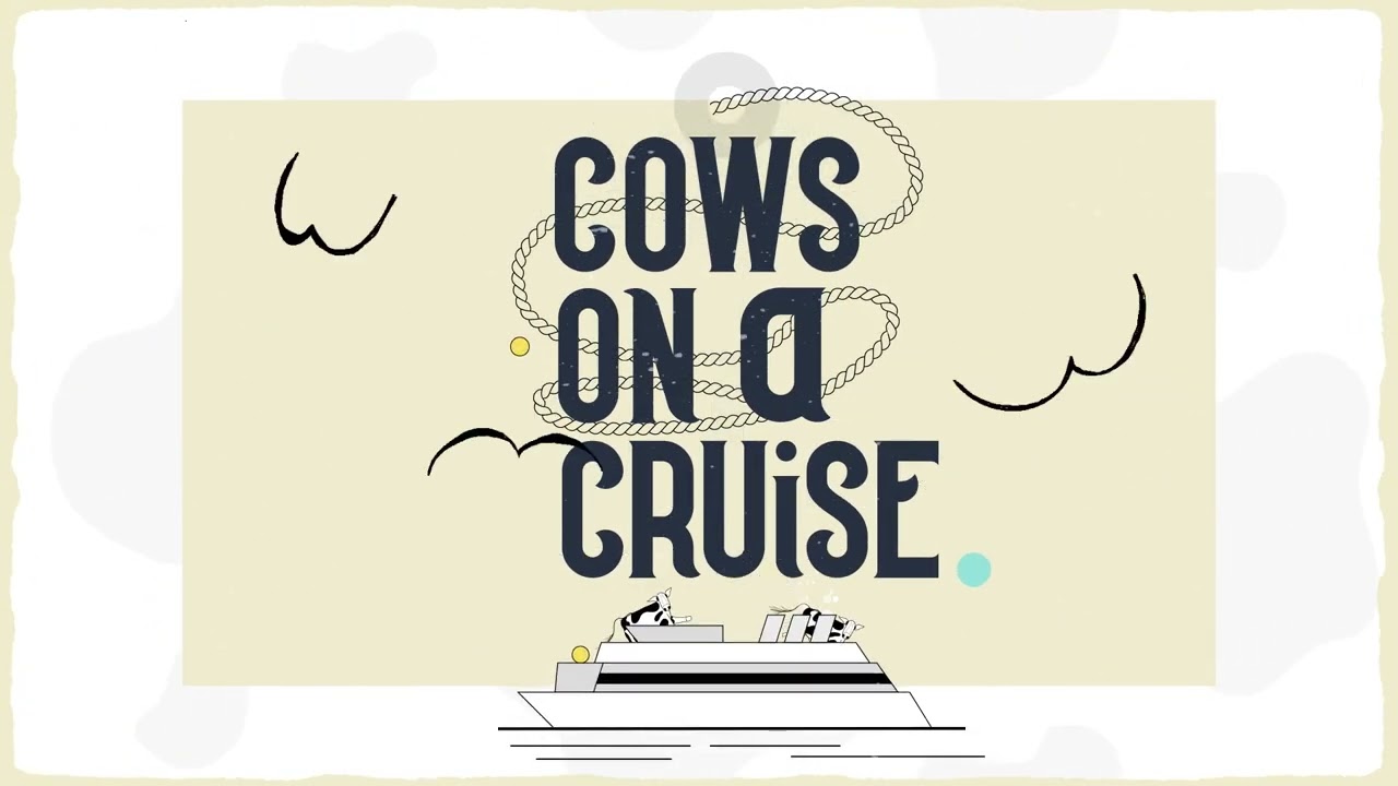 Cows on a Cruise Cartoon