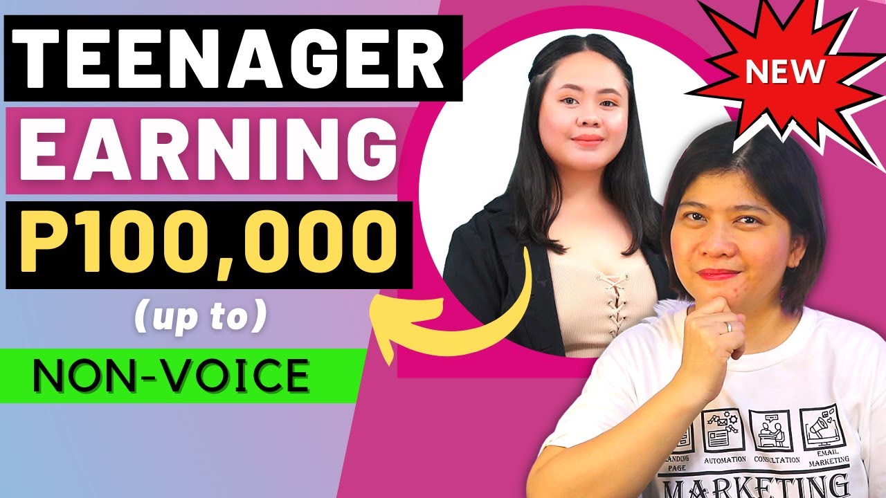 TEENAGER EARNING P100,000 (almost) | NON-VOICE Online Jobs at Home
