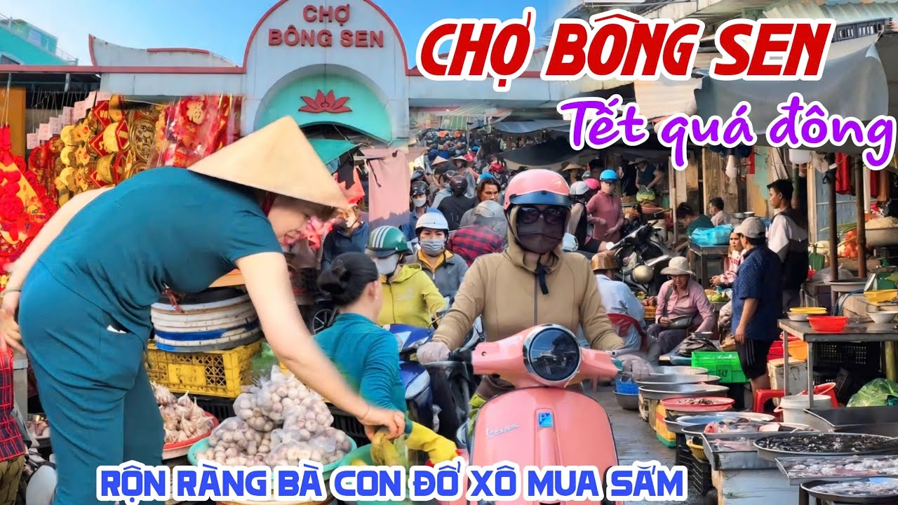 Nô Nức GIÁP TẾT CHỢ BÔNG SEN SÓC TRĂNG Bà Con Đổ Xô Mua Sắm, RỘN RÀNG CẢ CHỢ QUÁ VUI | KPVL