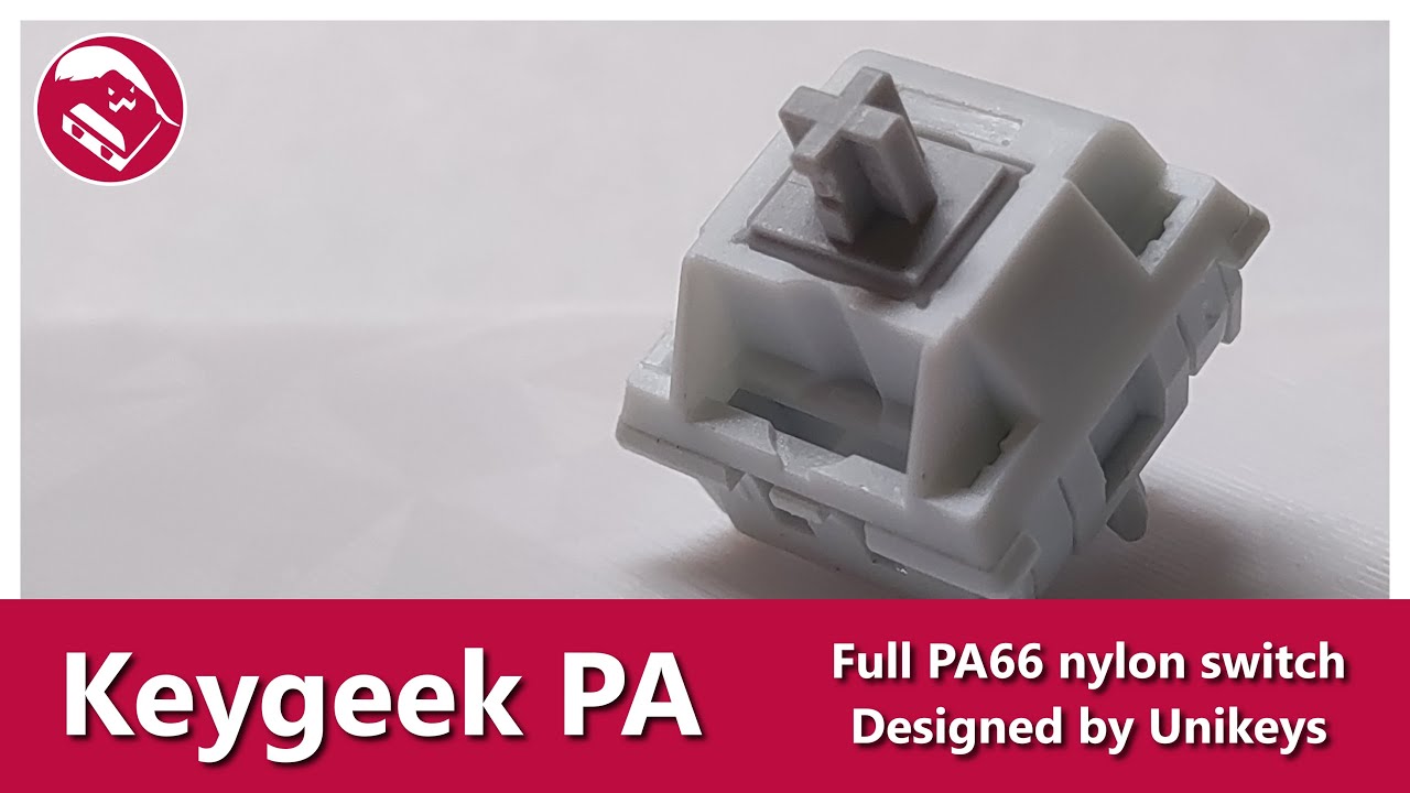 Full nylon, full POM... full fiberglass when? | Keygeek PA linear switch sound test and review