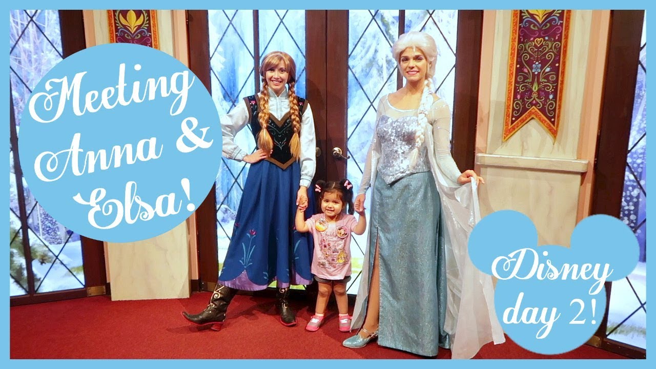 Meeting Frozen's Anna & Elsa California Adventure! | Disneyland vlog day 2!