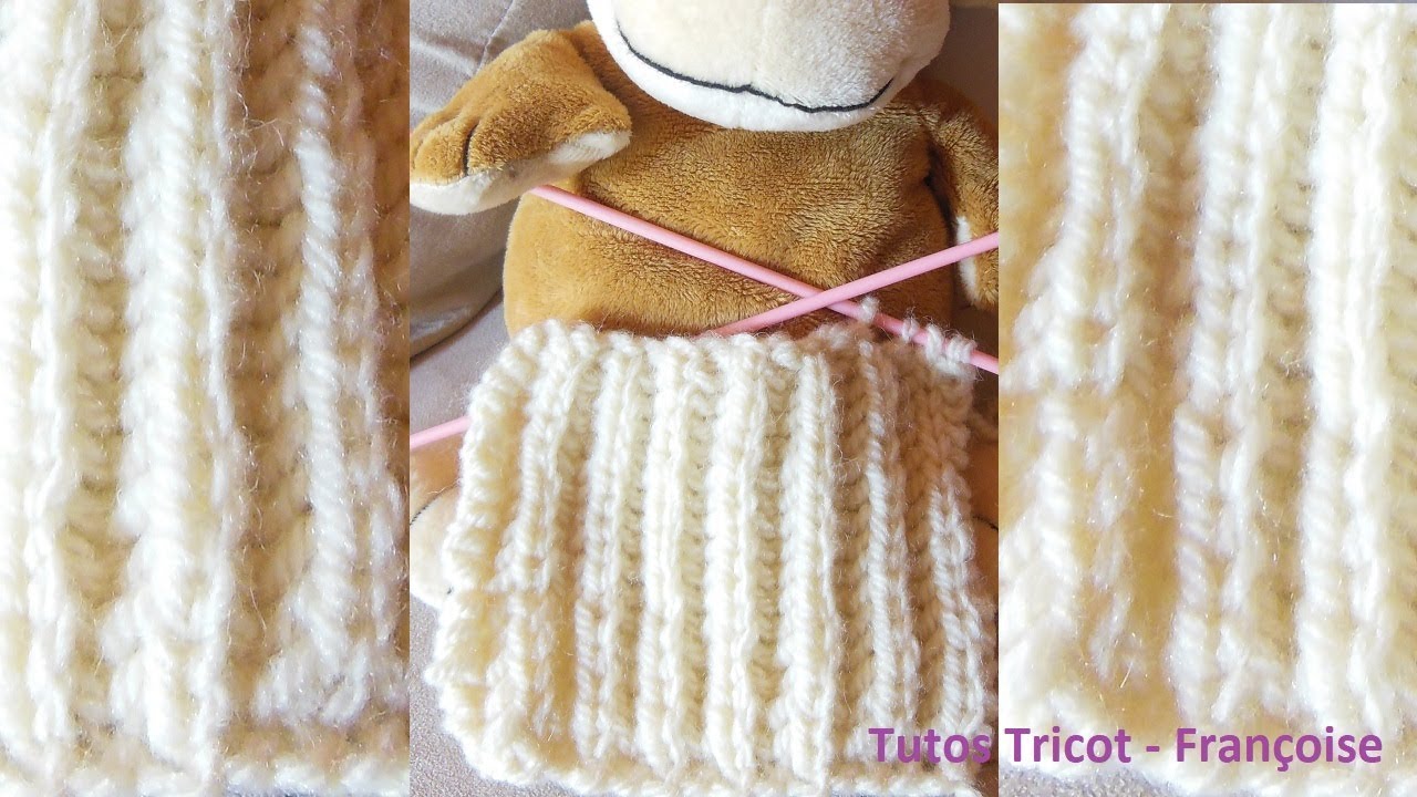 Tuto tricot Côtes Anglaises - Point Brioche | Comment tricoter et rabattre des Côtes Anglaises
