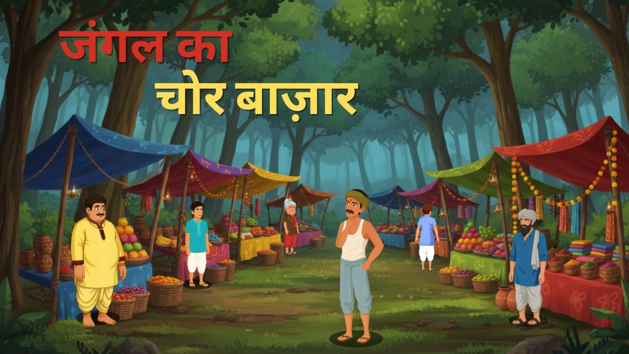 जंगल का चोर बाज़ार Part 1| हिंदी कहानियाँ | Hindi Moral Stories | जादुई कहानी | Hindi Stories Kahani