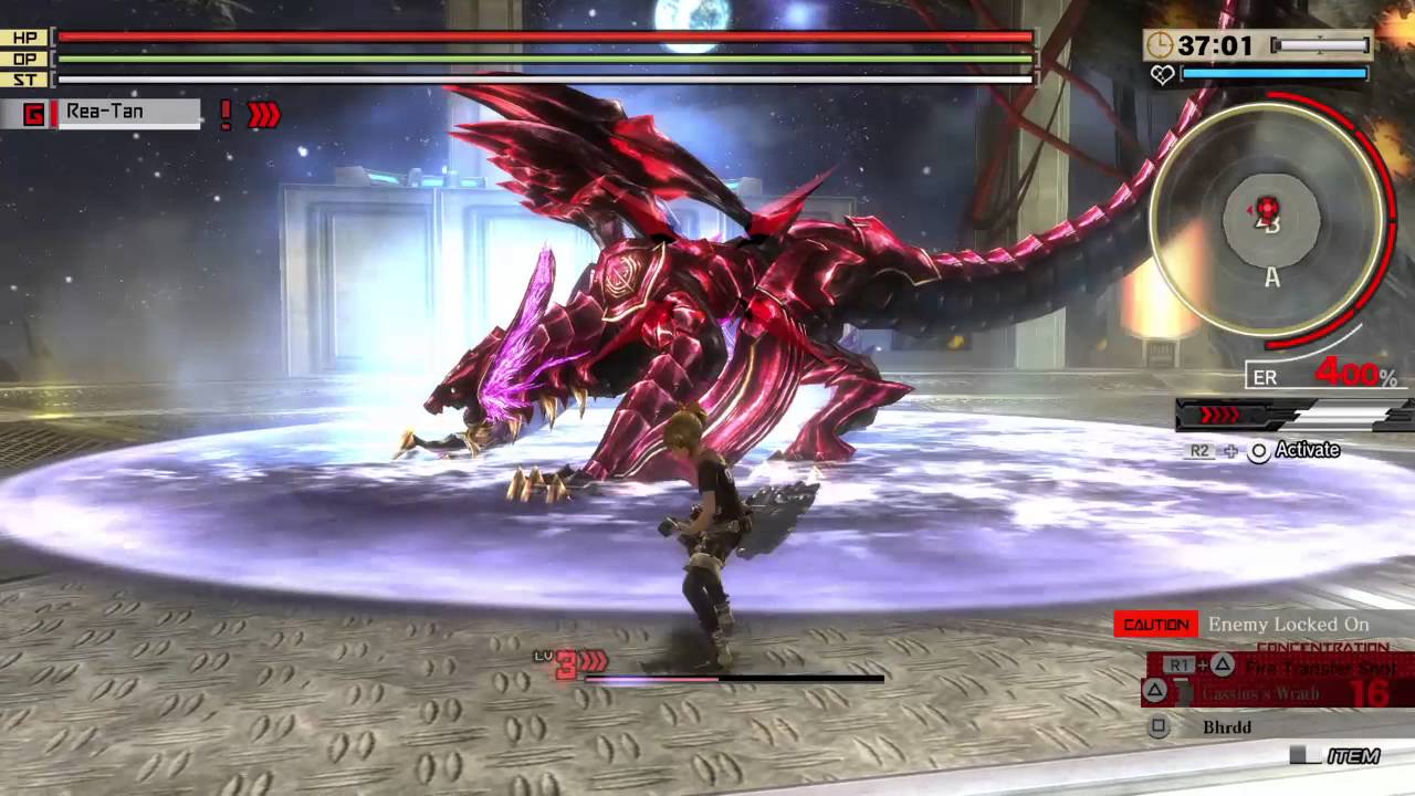 GOD EATER 2 RAGE BURST - Rufus Caligula +99 (Buster Blade; Final Vengeance)