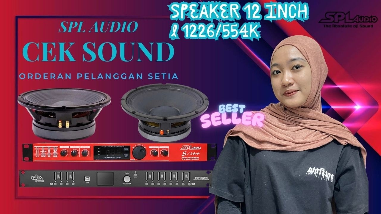 CEK SOUND DLMS CLA 4800FIR-VERB SPL AUDIO-SPEAKER 12 INCH 1226-SPEAKER 12 INCH L554K-DRIVER RCF